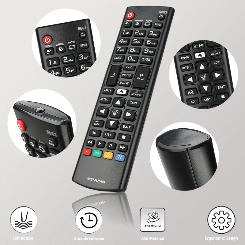 AKB74475481 Remote Control for LG TV 32LF592U 43LF590V 43LH560V 43LH570V 43UF6407 43UF640V 43UF680V 49UF640V 49UF6807 49UF6809