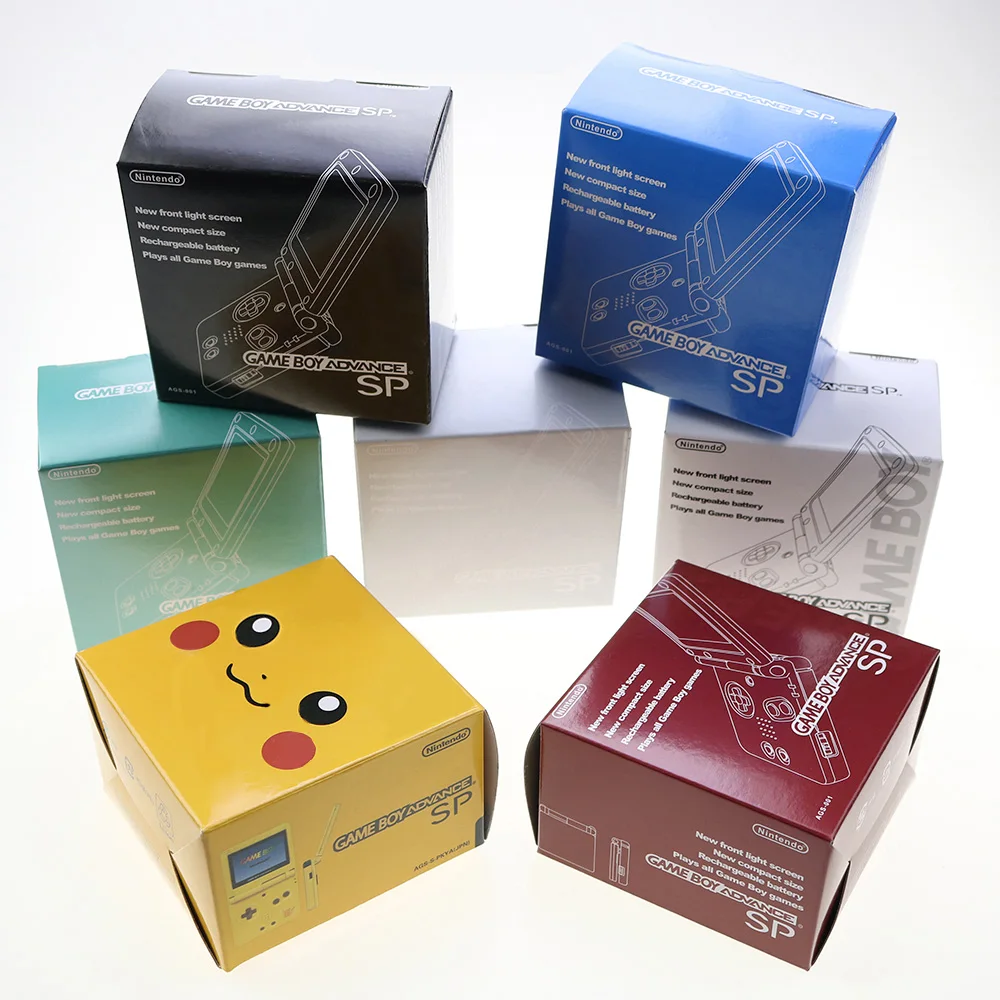 New Packaging Box Packing Carton Box for GBA SP Game Console Replacement for Gameboy Advance
