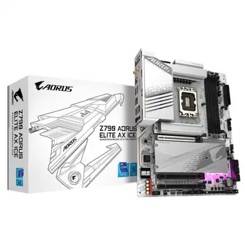 Brand New GIGABYTE Z790 AORUS ELITE AX ICE DDR5 LGA 1700 Support 14th CPU PCI-E 4.0/5.0 Gaming motherboard PC