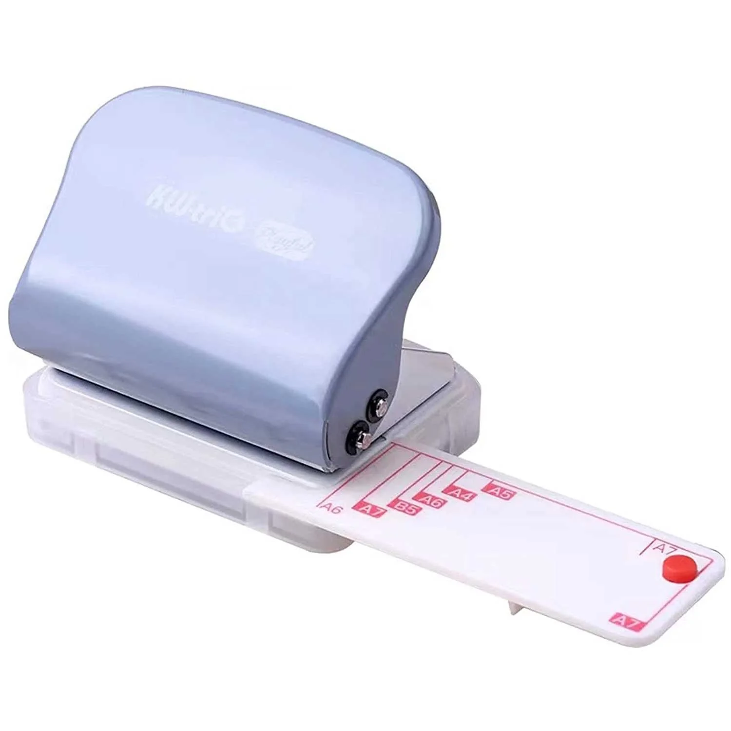 KW-trio 6-Hole Paper Punch Handheld Metal Hole Puncher 5 Sheet Capacity 6mm