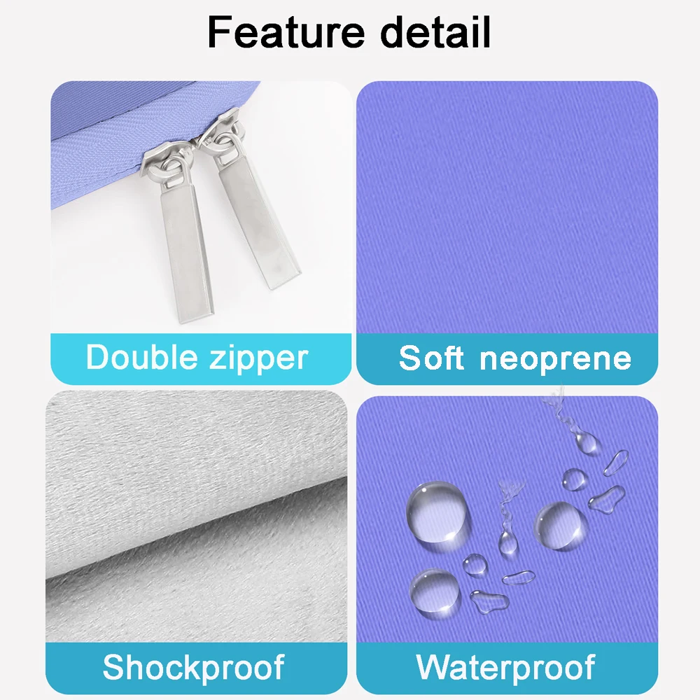 Neoprene Laptop Sleeve Manufacturer Wholesale Blank Laptop Cases Water Resistant Laptop Sleeve details