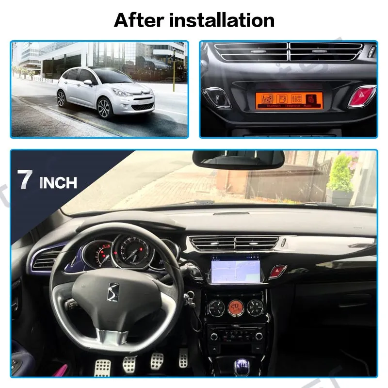 4+64g Android 9 Car Dvd Stereo Multimedia Player For Citroen C3 Ds3 2010-  2016 Auto Radio Audio Gps Glonass Navigation - Buy Android Car For Citroen  C3 Ds3 2010- 2016,Car Gps Navigation