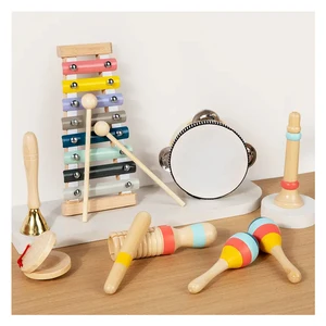Baby Wooden Musical Instruments Percussion Instrument Toy Early Educational Montessori Musical Sensory Toys for Toddlers