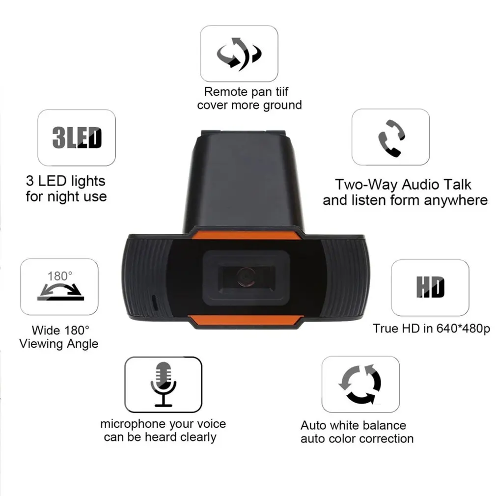 Прямая поставка, 720P USB2.0 компьютерная сетевая живая Hd-камера с микрофоном, веб-камера