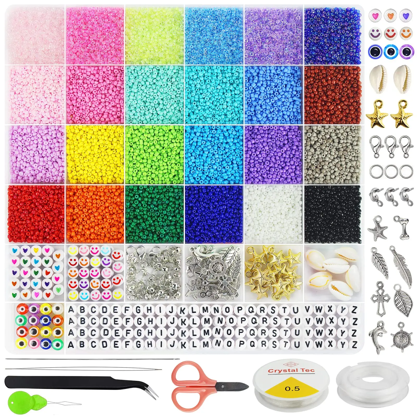 Manufacturer Wholesale 2mm Custom Glass Crystal Seed Beads Kit Beaded