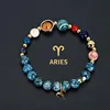 Aries-blue black spotted stone