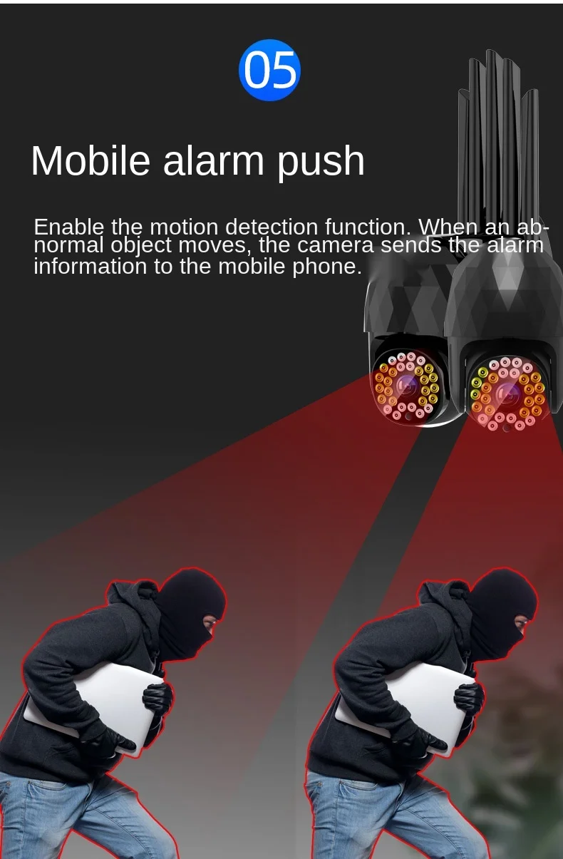 Wifi à Prova Água ao ar Câmera de Segurança em Casa Câmera de Vídeo Wifi Câmera Dwaterproof Livre Cor Visão Noturna Inteligente Cctv Vigilância 3mp ip 28led 7 High Quality Segurança e Proteção
