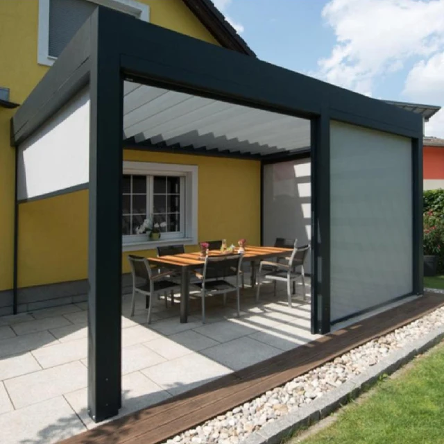 Modern Style Roll-up Sunshade Blind Windproof for Patio Hotel Restaurant Bedroom Living Room Balcony-Factory Direct Wholesale