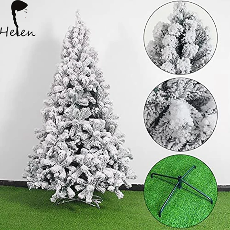Helen Artificial Realistic Towering Flocking Christmas Tree,Suitable