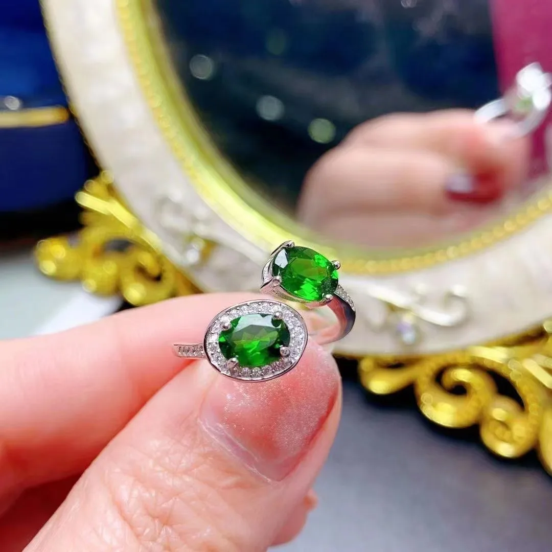 Anello Artigianale In Argento 925 Con Giada Bianca | Pietra Naturale Tonda 6mm – Zarrella Gioielli - Foto 5