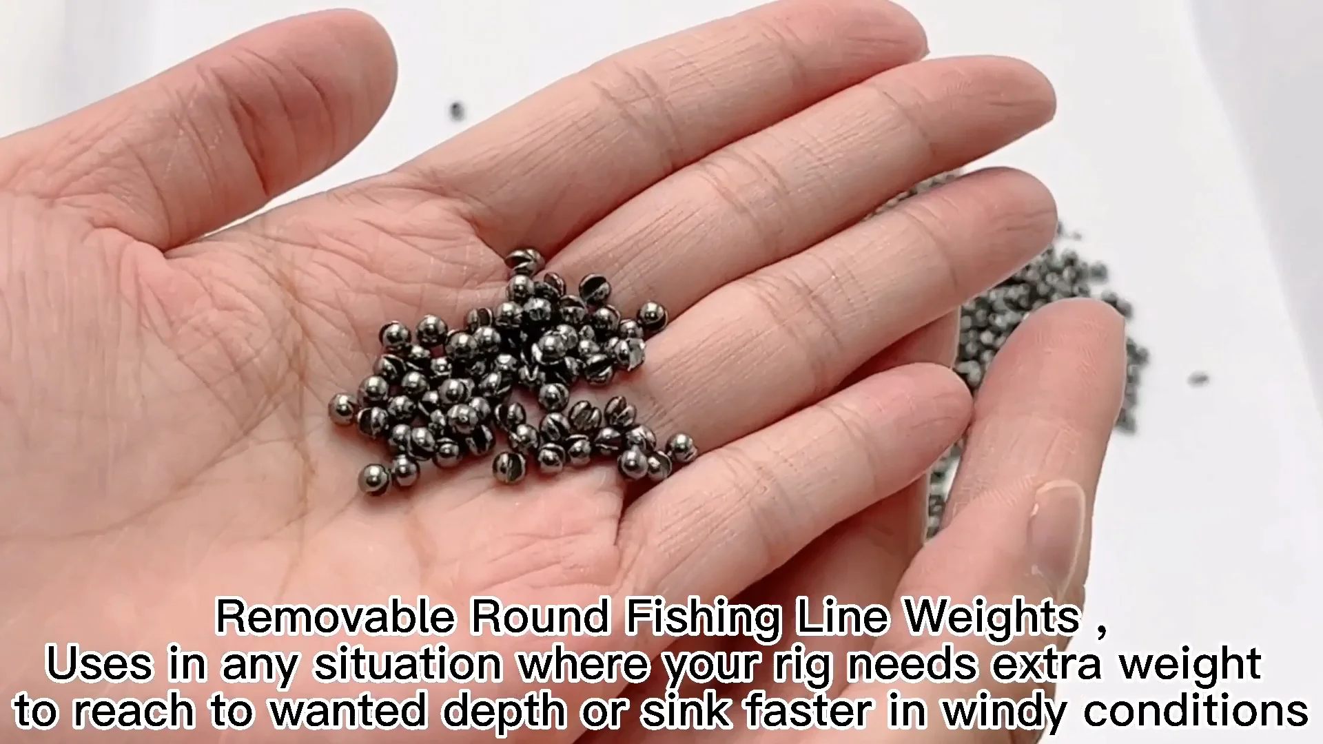 100pcs One Bag Split Shot Fishing Weights Sinkers Kit Fishing Sinker Weight Lead Shot Fishing