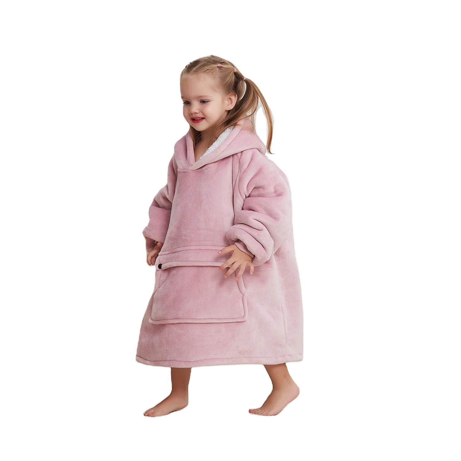 Wearable Blanket Hoodie For Kids Sherpa Patterns Oversized Sweatshirt Baby Hood Blanket With Pocket 2 6years Buy Baby Hood Blanket Wearable Blanket Baby Blanket Hoodie Oversized Product on