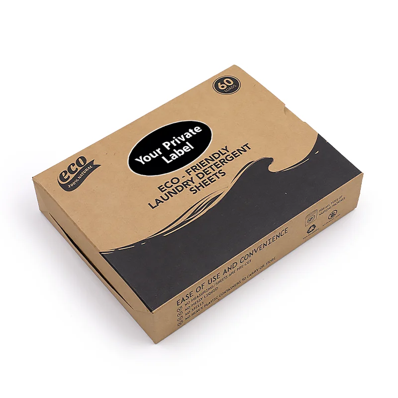 Eco-Friendly Solid Perforated Laundry Detergent Strip Disposable Drawer Box Packed with Biodegradable Formula