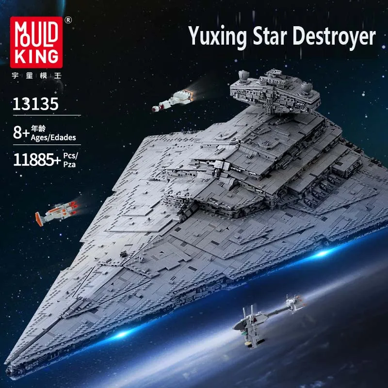 MOULD KING 13135 Imperial Star Destroyer MOC Lego Building Blocks Toy