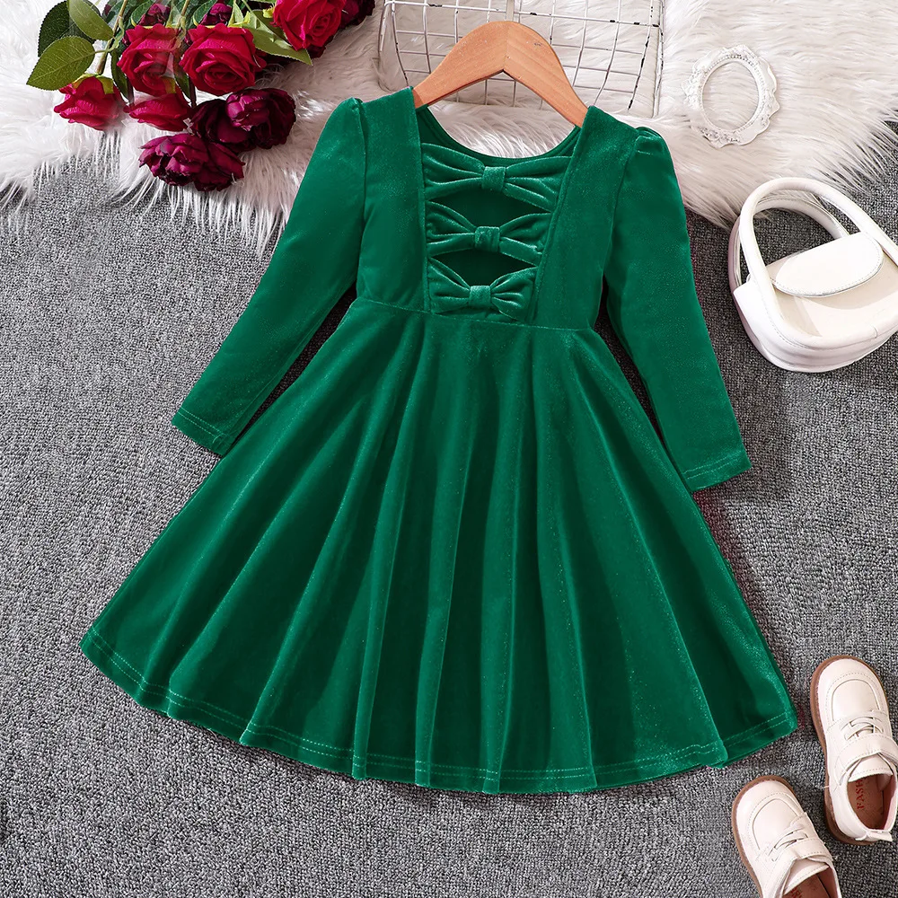 Autumn Winter Girls Dresses Long Sleeve Casual Christmas Princess