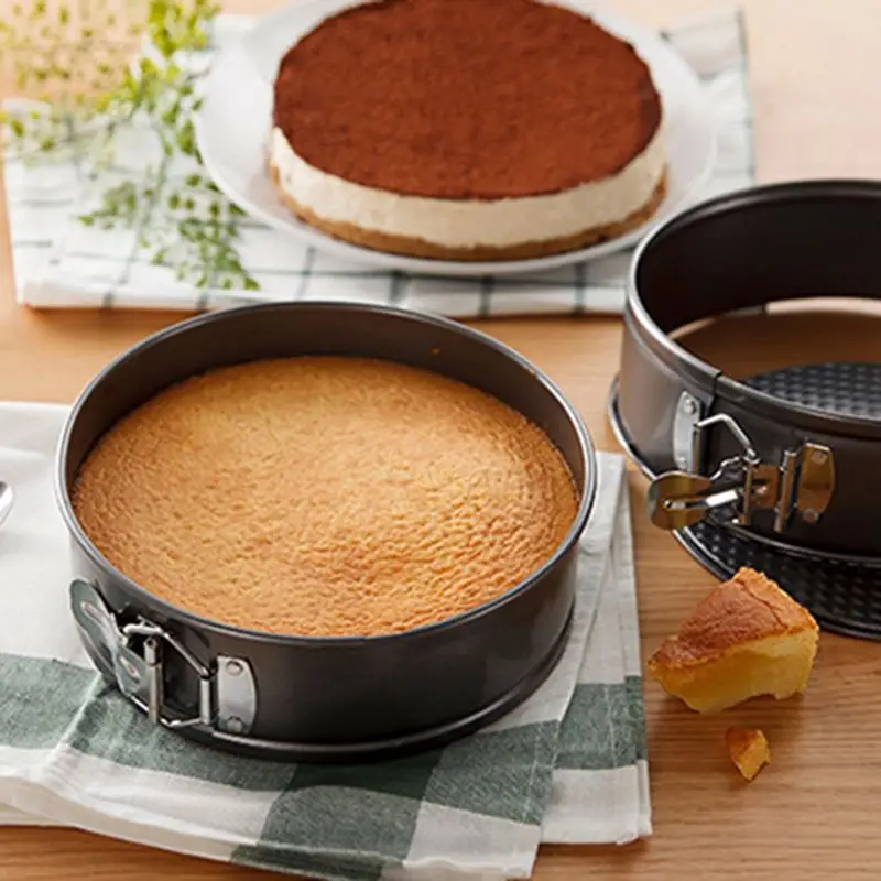 Non Stick Springform Cake Pan Baking Bake Tray Tins Round Spring Form Pan Set Bake Tool Bakeware