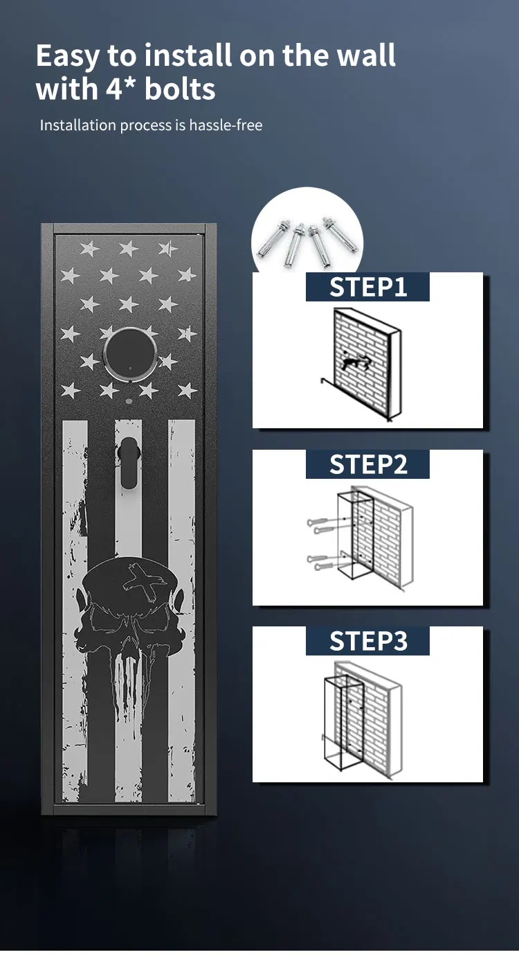 CEQSAFE China Manufacturer Hidden Digital Security Cabinet Box Gun Safe supplier
