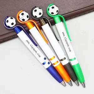 Novelty 3D Roller Soccer Ball Point Pens Plastic Promotional Pen Football Pen for Sports