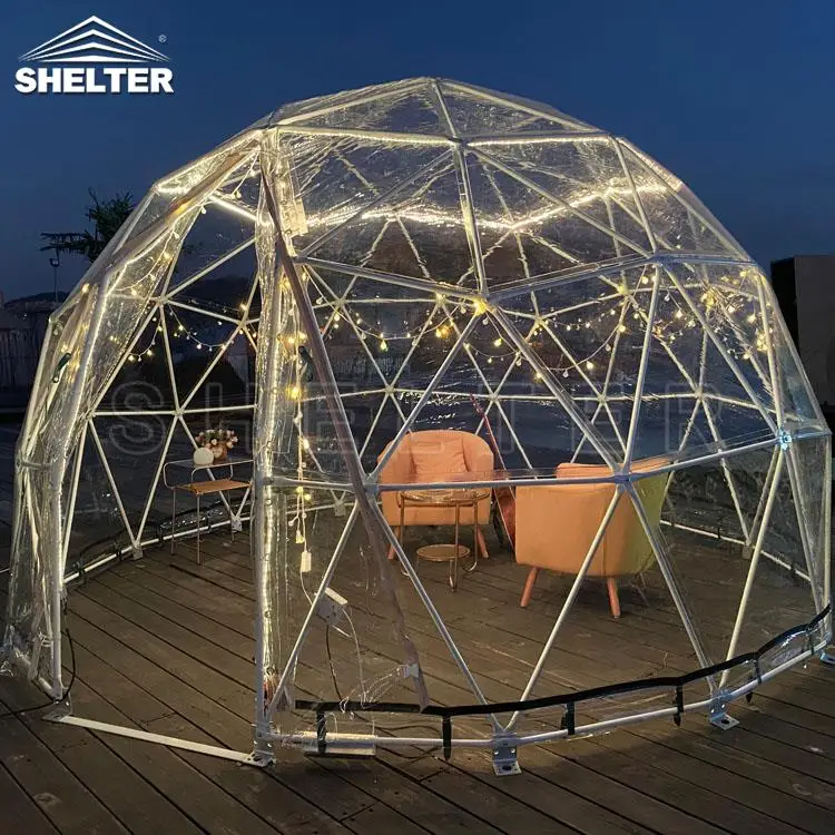 Small Geodesic Igloo Dome Cafe Restaurant Greenhouse for Sale