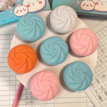 4pcs/pack Cute Cage cake shape Erasers solid color Stationery Large Erasers Clean Creative Small Gifts
