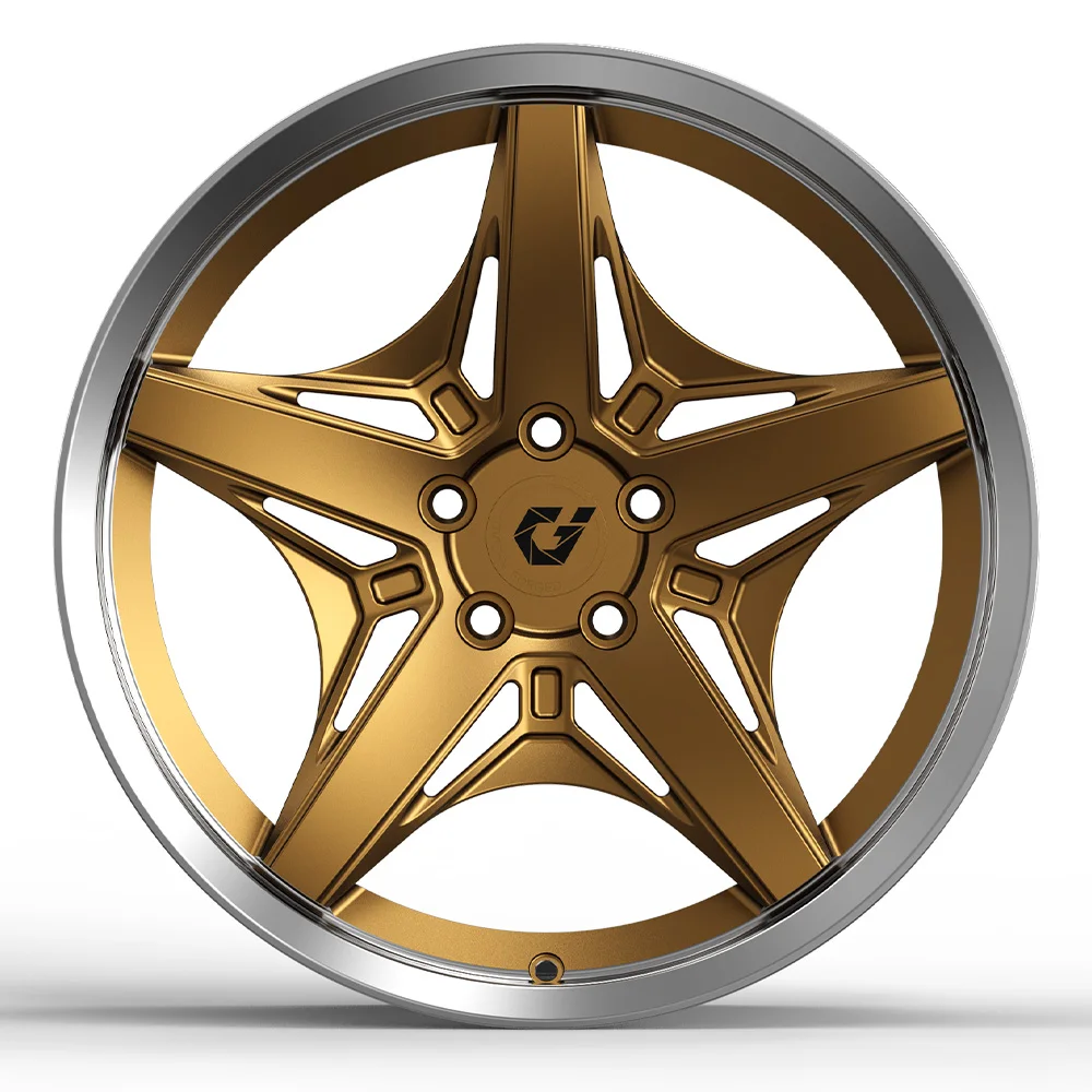 GVICHN G27 Independent design New Condition Bright Finish 100mm 50mm 120mm 45mm 0mm  Frozen Polished Champagne custom car wheels factory