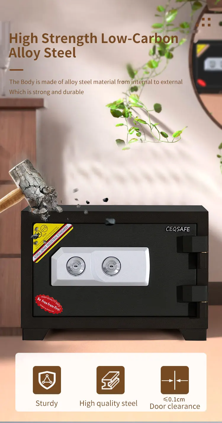 CEQSAFE Safe Box for Store Office Automatic Digital Security Money Fireproof Safe Box manufacture