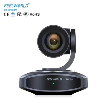FEELWORLD NDI10X NDI|HX PTZ Camera, 4K 10x Optical Zoom, AI Human Tracking, Perfect for Video Conference & Broadcasting