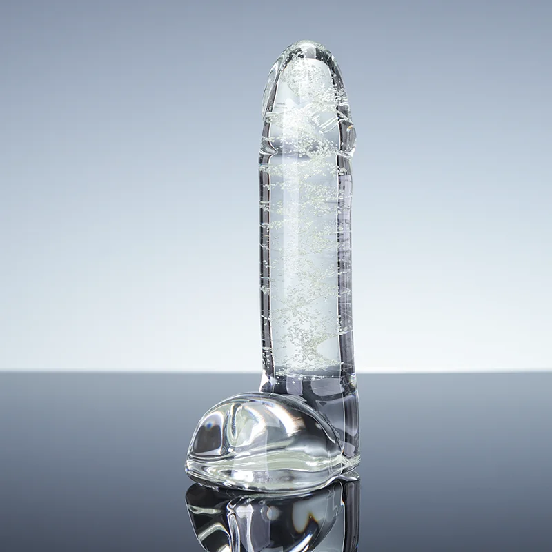 product hot sale natural crystal sex dildo polished yoni butt plug and vagina glass massage wand for  womans love theme-36