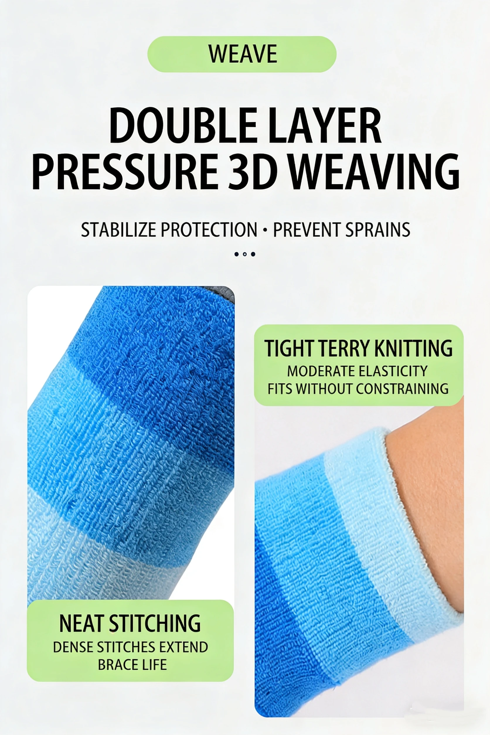 Custom Wristband & Towel for Badminton Basketball Running-Sweat Absorbing Wrist Guard preview 4