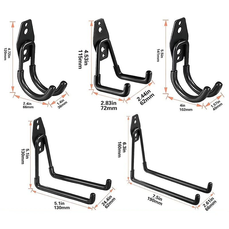 Garage Hooks Heavy Duty Storage Hooks Wall Mount Garage Hanger Bike DIY Hook