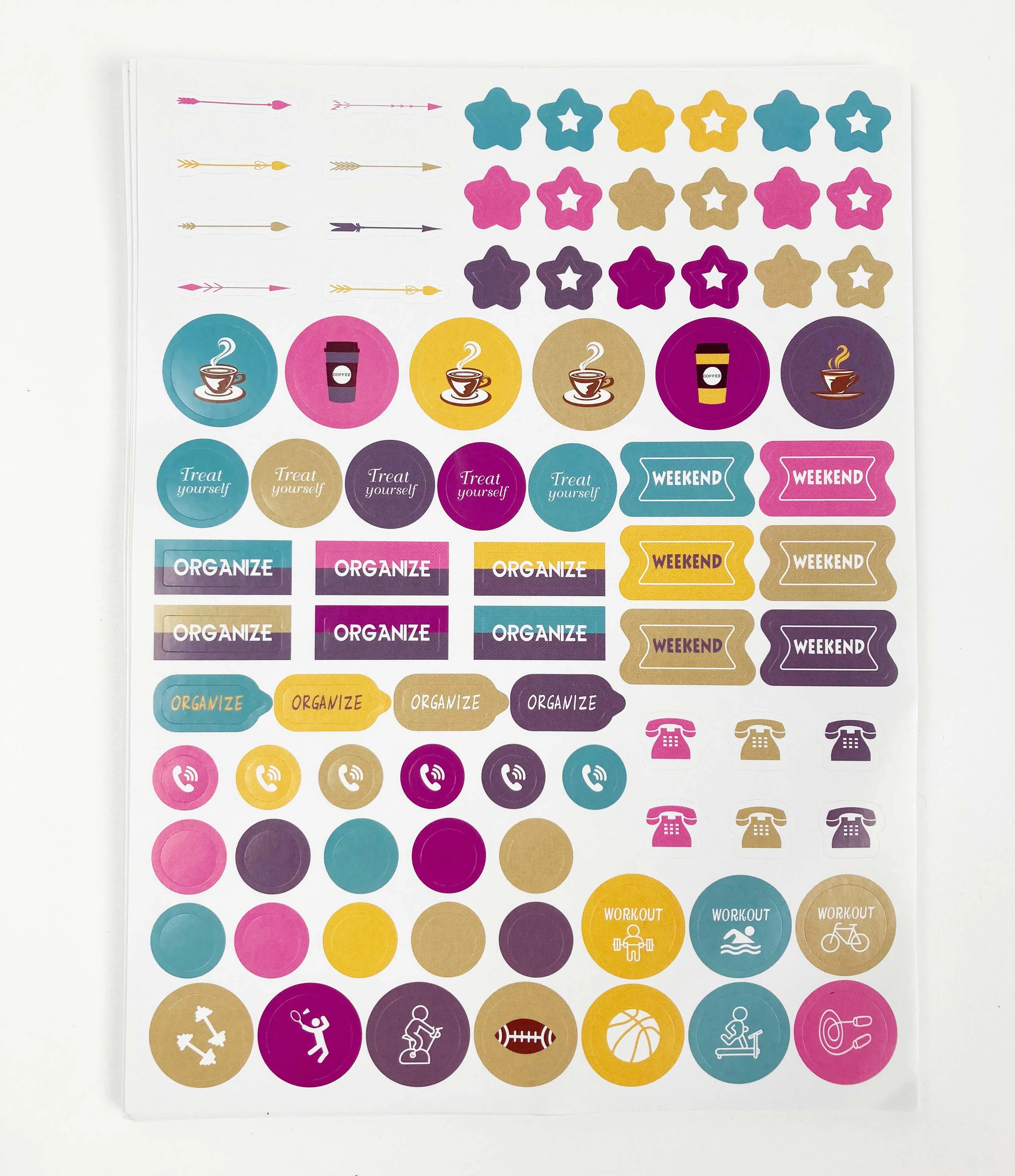 Daily Task Stickers