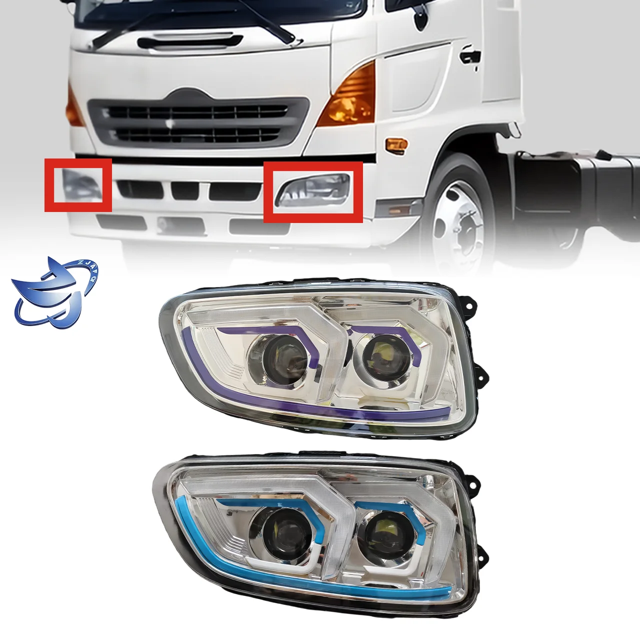 Customizable LED Turn Signal for HINO MEGA 500 Trucks