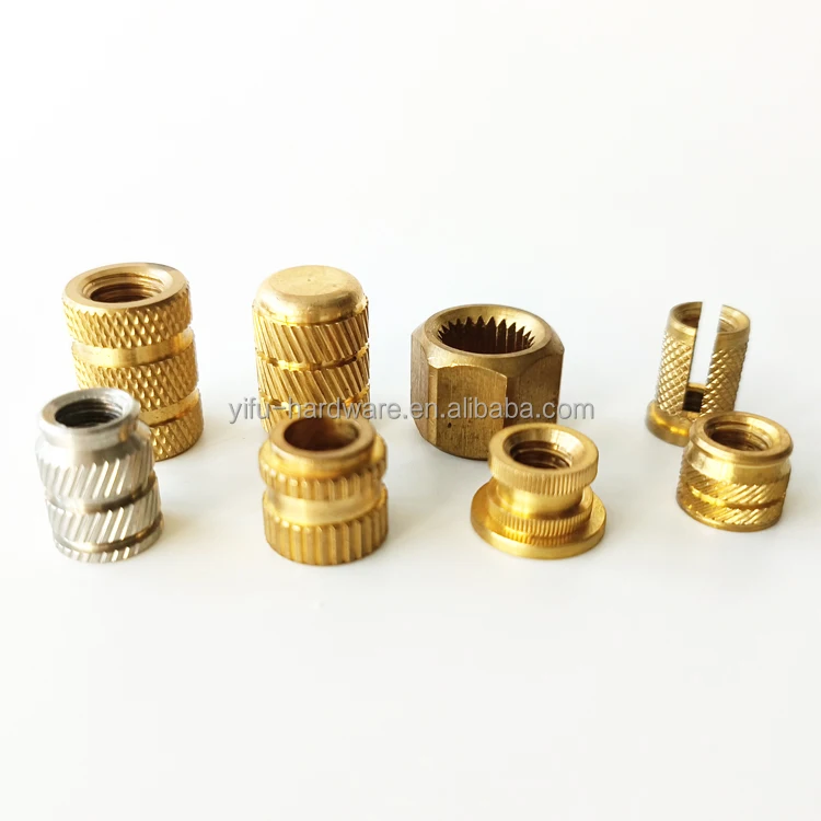 Direct Factory Price M3 M4 M5 M6 M8 M2 Aluminium Revert Nyloc Plastic Copper Brass Hex Round Thread Knurl Screw Insert Nut