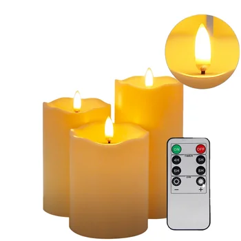 Remote Control LED Flameless Candle Lights New Year Candles Battery operated flicker Led Tea Lights LED Electric Candle