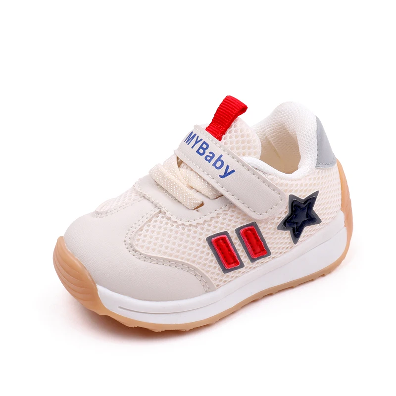 Line with children's recreational sports shoes Star striped toddler shoes for boys and girls supplier