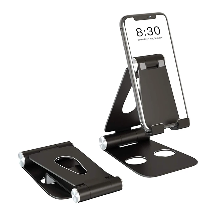 DZT1968 Universal Aluminum structure Anti-slip Desktop Holder Table Cradle Mount For Cell Phone Tab 