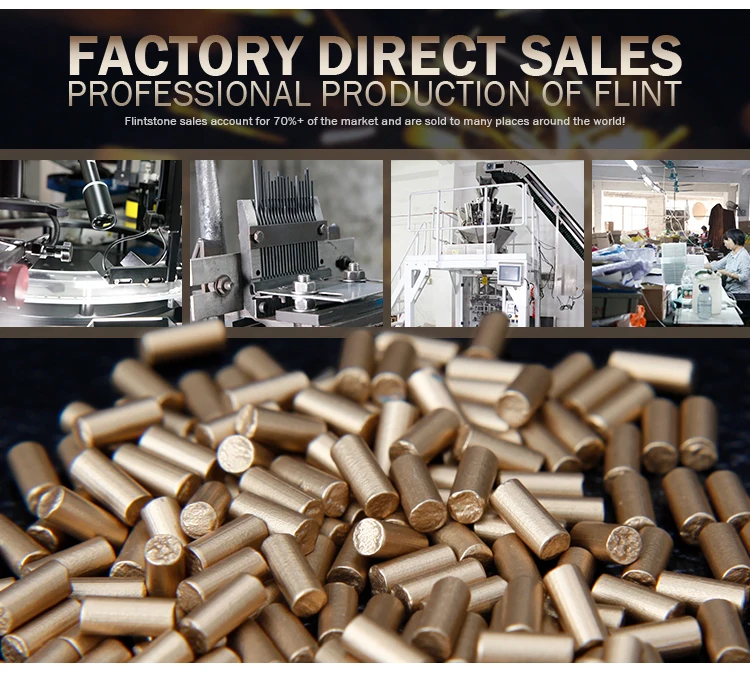 200pcs Lighter Flints Stone A Grade 2.1*5/2.2*6mm Cooperative Manufacturers Of Major Lighter