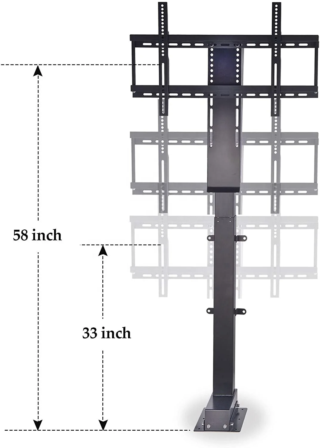 New Motorized Vertical Height Adjustable Electrical Tv Lift Remote Control Smart Electric System