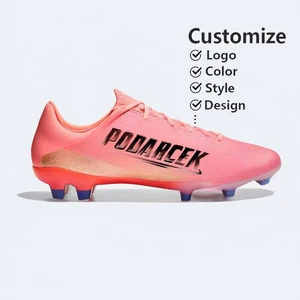 Factory Custom Oem Professional Outdoor Ankle Low Top Leather Futsal Soccer Cleats for Men