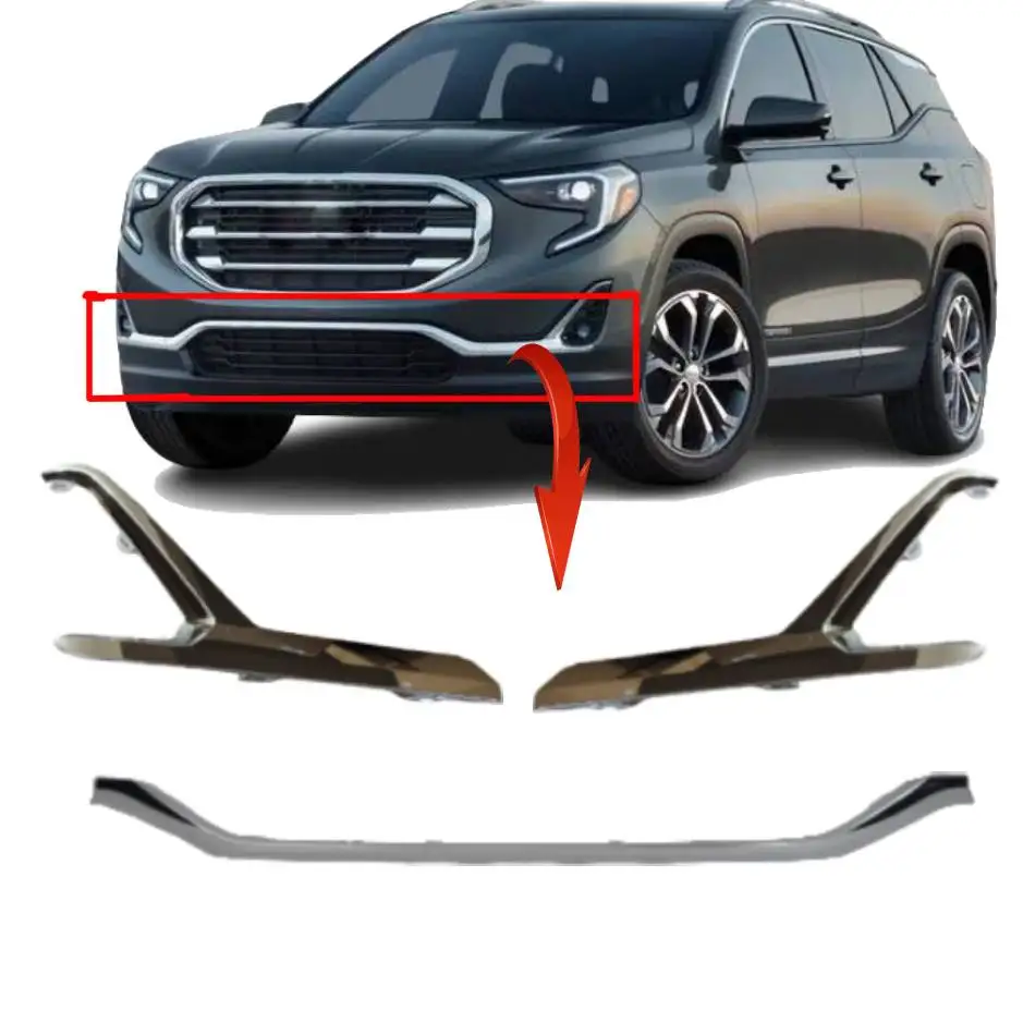 car chromed front bumper Trim Molding extension for GMC terrain 2018