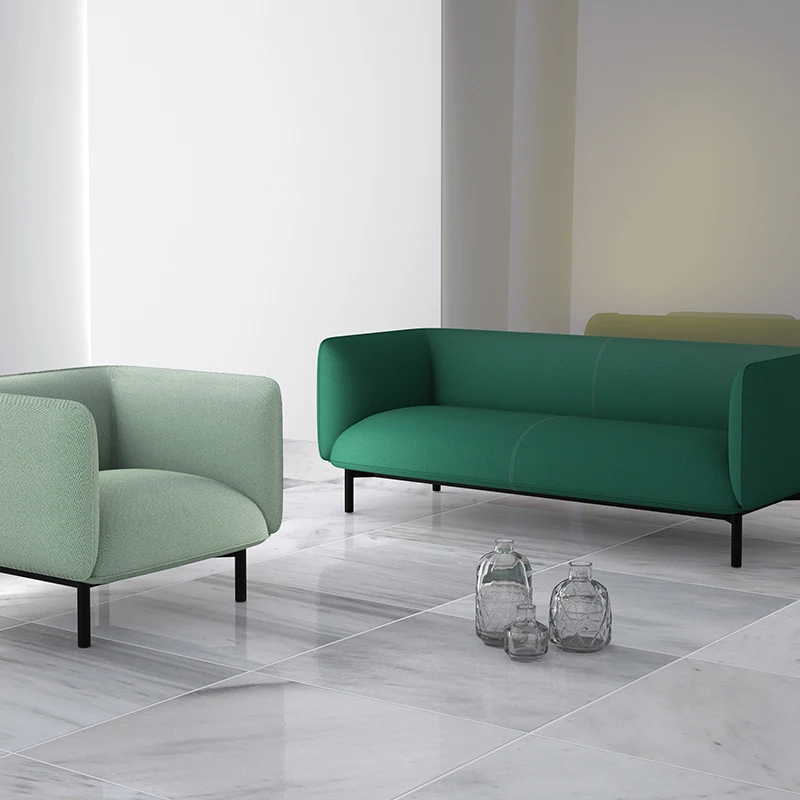 Waiting Area Fabric Sofa Set