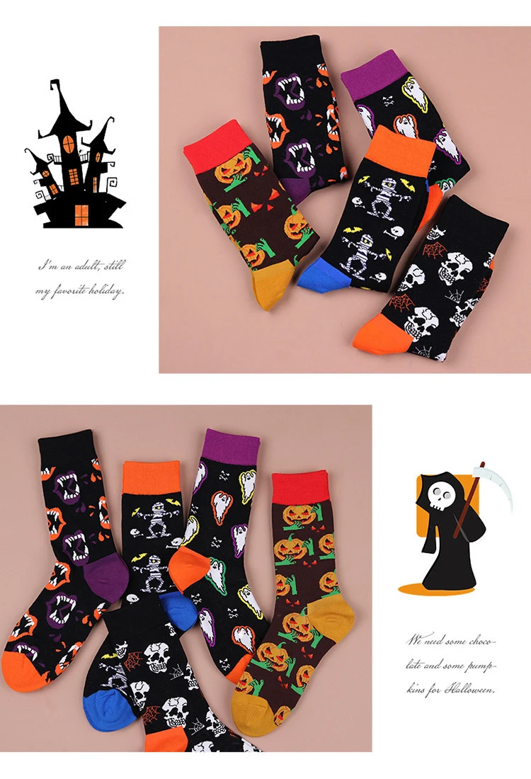 Halloween Socks Near Me 2022 2022 Medium Size Cotton Fashion Socks Halloween Socks Pumpkin Skeleton Cartoon Cotton Socks Women Buy Fashion Cartoon Cotton Socks Product On Alibaba Com