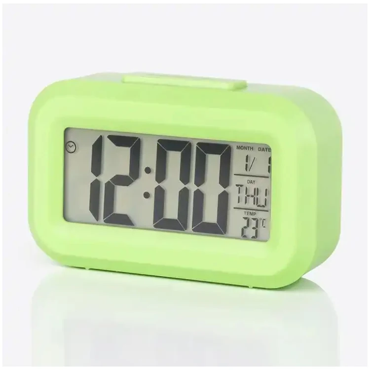 Mini Date Temperature Timer Office Bedroom Study Alarm Clocks Smart Table Clocks With Night Light