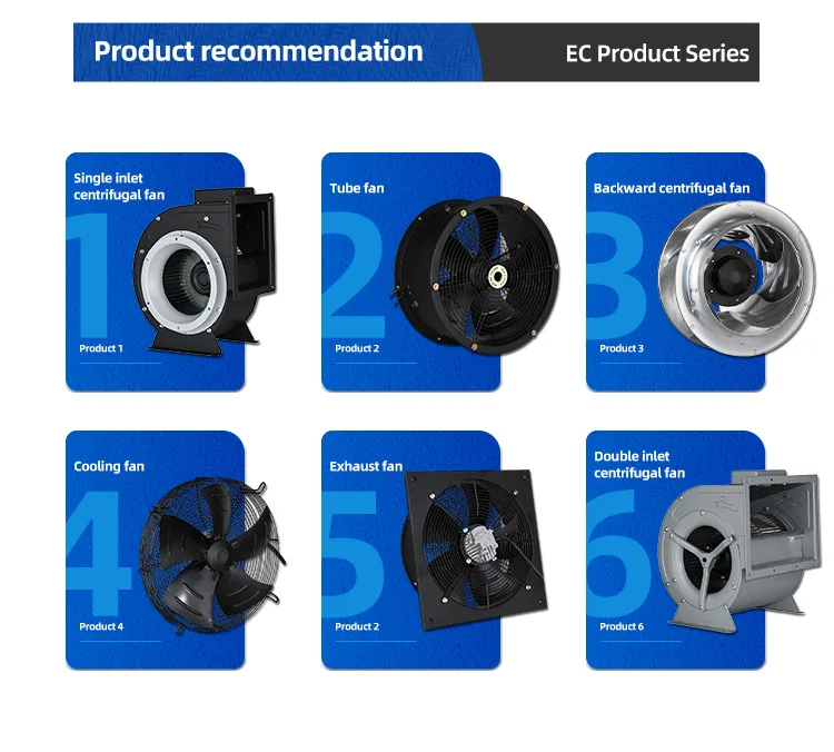 EC Axial Exhaust Fan External Rotor Motor Impeller Hvac Axial Fan Motor ...