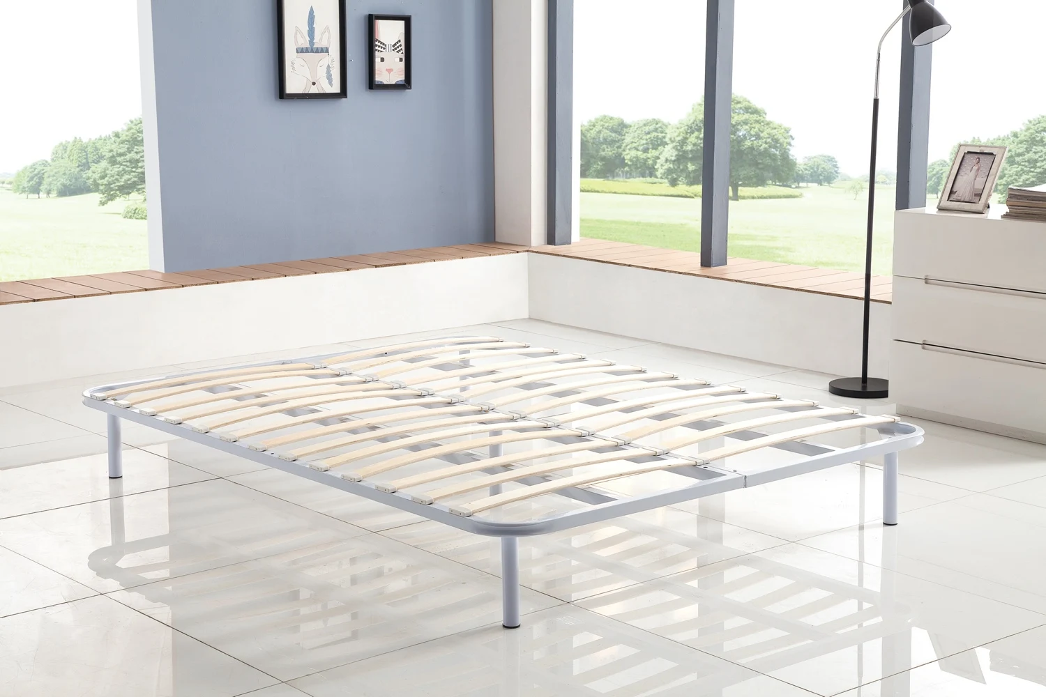 Wooden Slatted Folding Queen Bed Frame Queen Size Bed Frame Buy Bed