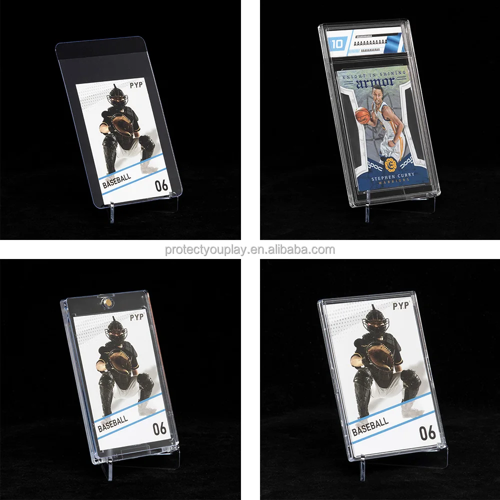 Small Lucite Stand for Magnetic Card Holders Small Lucite One Touch Stand
