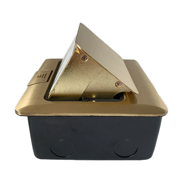 Factory Supply Electrical Outlet Copper Alloy 16A Waterproof Outlet Double Multi Floor Pop up Socket