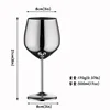 Bicchiere da vino rosso con piede alto 550ml luce brillante