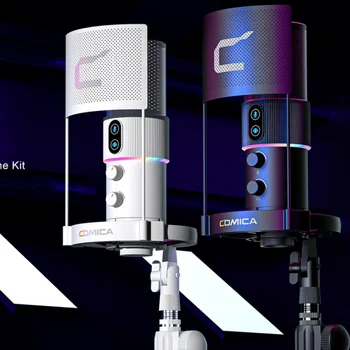 STA-U2D RGB Cardioid Condenser USB Microphone Kit for Live Streaming, Recording, Podcasts, Games, Music Recording