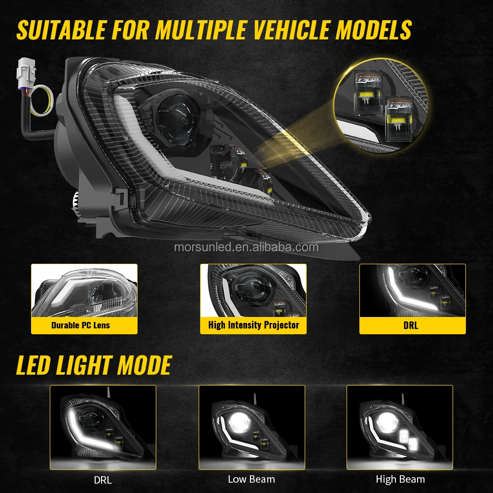 Foco Led Raptor 700 LED Headlight for Yamaha Raptor 700, 350, YFZ 450 Accessories